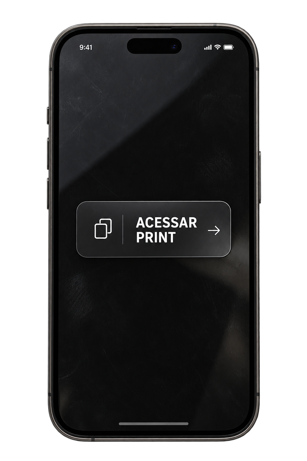 Celular com o comunicado recebido