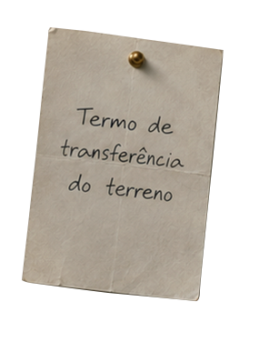 Termo de transferência do terreno